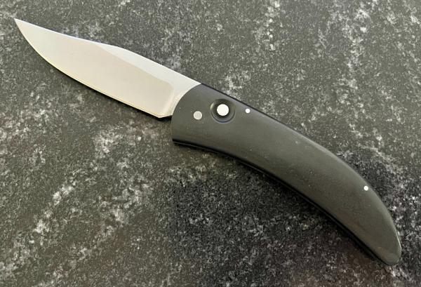 James Huckeba (Huck) Small Switchblade Knife, Unused 