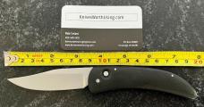 James Huckeba (Huck) Small Switchblade Knife, Unused 