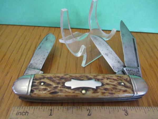 Used Camillus Jigged Bone Cattle Knife Pattern # 70