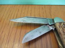 Used Camillus Jigged Bone Cattle Knife Pattern # 70