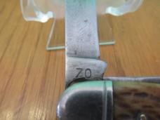 Used Camillus Jigged Bone Cattle Knife Pattern # 70