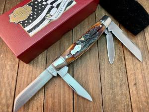 Canal Street Cutlery for Rigid Congress Amber Carved Stag Bone 2007