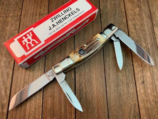 Henckels by Boker Congress Waterfall Bolsters Premium Stag Henckels by Boker Congress Waterfall Bolsters Premium Stag