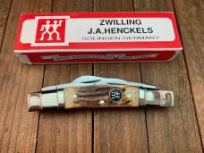 Henckels by Boker Congress Waterfall Bolsters Premium Stag Henckels by Boker Congress Waterfall Bolsters Premium Stag