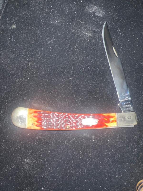 Rare 2000 Case MM 6151 SS Linited  Edition #360 of 500 Red Bone Banana Trapper With Single Bkade 