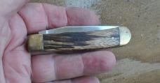 Camillus Charlton Heston Past President NRA Commemorative 3 1/2" Folder Mint Oak Handles  