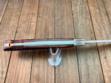 A.G. Russell Texas Ranger Commemorative Lockback 2001 Brown Jigged Bone