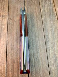 A.G. Russell Texas Ranger Commemorative Lockback 2001 Brown Jigged Bone