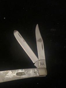Rare 2000 Case MM 82048 SS Limited Edition #360 of 500 Genuine Mother of Pearl Slimline Trappee