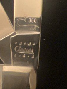 Rare 2000 Case MM 82048 SS Limited Edition #360 of 500 Genuine Mother of Pearl Slimline Trappee