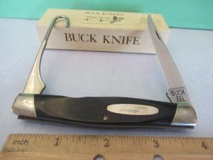 Buck Rough Saw Cut Black Delrin Bird Knife Model #321