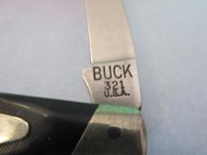 Buck Rough Saw Cut Black Delrin Bird Knife Model #321