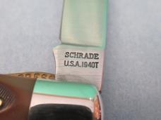 Schrade Rough Saw Cut Delrin USA Made Gunstock LinerLock Trapper Model 194OT