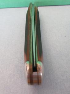 Schrade Rough Saw Cut Delrin USA Made Gunstock LinerLock Trapper Model 194OT