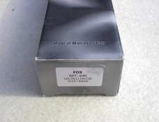 NOS FOX 12" ART. 648 ( PIG STICKER ) GENUINE STAG MANIAGO ITALY LEVER LOCK FOLDING HUNTING KNIFE 