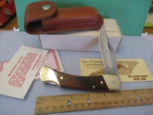 Schrade Pear Paw Wood Handle Lock Back Model LB-7
