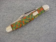 Extremely RARE Vintage ENDERES, Four Blade, Punch Blade, Checker-Board Handles Stockman Pocket Knife