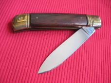 Old Stock Italian Rosewood Leverlock Switchblade Knife - ROSTFREI Old Stock Italian Rosewood Leverlock Switchblade Knife - ROSTFREI