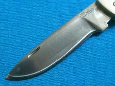 STAG HANDLE FINGER CUSTOM LOCKBACK BAREHEAD FOLDING HUNTER HUNTING SKINNING POCKET KNIFE KNIVES OLD
