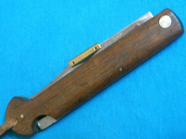 VINTAGE KABAR KA BAR 1179 USA BIG SODBUSTER WALNUT LOCKBACK FOLDING POCKET JACK KNIFE KNIVES
