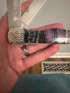 2018 EX265 SS Case Exotic Mammoth Tooth Holder Folding Hunter #10 Of 100 Brian Yellowhorse Custom 2018 EX265 SS Case Exotic Mammoth Tooth Holder Folding Hunter #10 Of 100 Brian Yellowhorse Custom