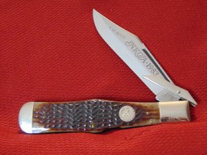  CASE XX 61050L SAB LARGE CHEETAH PATTERN FOLDING HUNTER NKCA 1983 #054L OF 6000
