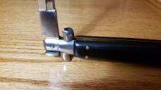 13 Inch Switchblade Knife with Belt Sheath. Fast opening, Locks up Solid. Not used or Re-sharpened.
