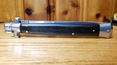 13 Inch Switchblade Knife with Belt Sheath. Fast opening, Locks up Solid. Not used or Re-sharpened.