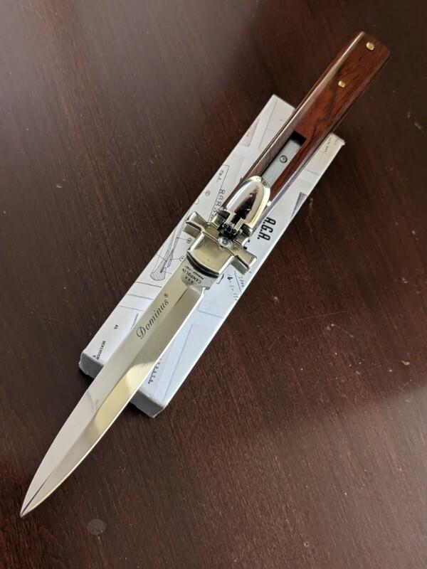 NIB 2019 AGA CAMPOLIN COCOBOLO WOOD DOMINUS 23CM-9" BAYONET AUTO NIB 2019 AGA CAMPOLIN COCOBOLO WOOD DOMINUS 23CM-9" BAYONET AUTO