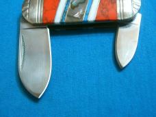 ROUGH RIDER RR912 RED TURQUOISE ABALONE PEARL ELEPHANT TOE SUNFISH EDC FOLDING POCKET KNIFE KNIVES ROUGH RIDER RR912 RED TURQUOISE ABALONE PEARL ELEPHANT TOE SUNFISH EDC FOLDING POCKET KNIFE KNIVES