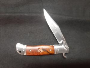 Czech, Soviet Hidden Release knife Rosewood handles