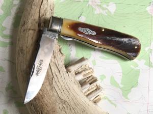 Great Eastern Northfield 235120L Liner Lock Antique Autumn Natural Bone NEW