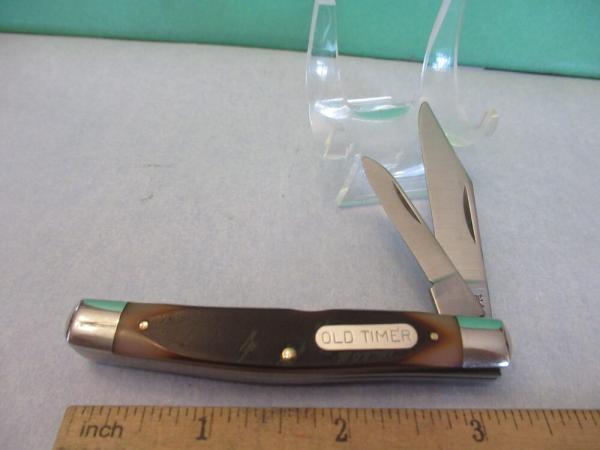 Schrade NY USA Rough Saw Cut Delrin Old Timer Model # 33OT