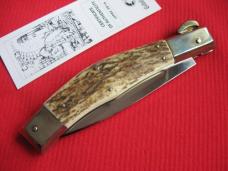 Quality Italian Unique Mechanism LEPRE Stag Knife Limited Edition 2016 MANIAGO ITALY w/Certificate Quality Italian Unique Mechanism LEPRE Stag Knife Limited Edition 2016 MANIAGO ITALY w/Certificate