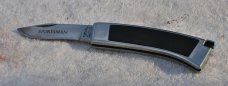 Valor Japan Large Tab Lock Folding Hunter 4" Closed Mint 1980's Knife Heavy Stainless Frame