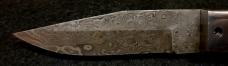 Custom hand made switchblade with Damascus Blade.