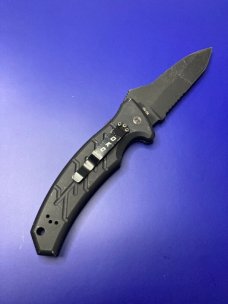 Ontario XM Strike Fighter 2-S Automatic Knife Black Aluminum