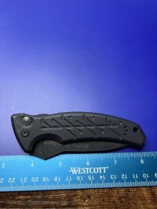 Ontario XM Strike Fighter 2-S Automatic Knife Black Aluminum