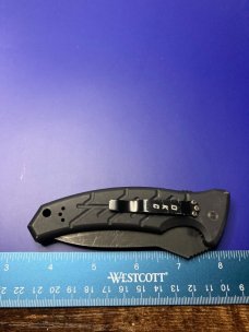 Ontario XM Strike Fighter 2-S Automatic Knife Black Aluminum