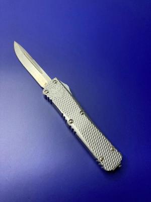 MINI MAMBA KNURLED D2 SILVER OTF KNIFE