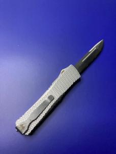 MINI MAMBA KNURLED D2 SILVER OTF KNIFE
