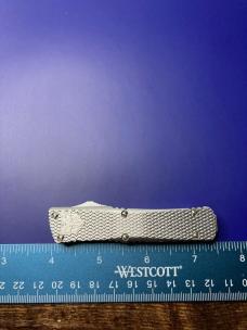 MINI MAMBA KNURLED D2 SILVER OTF KNIFE