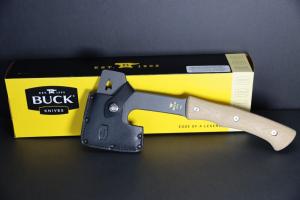 Buck Compadre 12.75" Axe Natural Canvas Micarta 0106BRS1-B