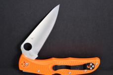 Spyderco Endura Flat Ground 3-3/4" VG10 Satin Plain Blade, Orange FRN Handles - C10FPOR Spyderco Endura Flat Ground 3-3/4" VG10 Satin Plain Blade, Orange FRN Handles - C10FPOR