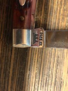 Case XX SMALL COKE BOTTLE REDBONE KNIFE USA 25-1/2 8-DOT 1972 # 23-K-08 