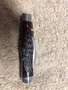 Case XX SMALL COKE BOTTLE REDBONE KNIFE USA 25-1/2 8-DOT 1972 # 23-K-08 