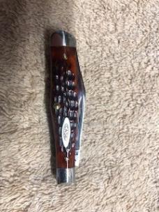 Case XX SMALL COKE BOTTLE REDBONE KNIFE USA 25-1/2 8-DOT 1972 # 23-K-08 