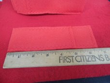 RED FELT POUCHES FOR STORING POCKET KNIVES AND JEWELRY ONE DOZEN MADE IN NC