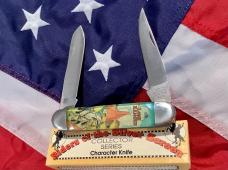 Vintage Camillus 2 Blade Large Cigar Knife w Riders of the Silver Screen Handles -Lone Ranger -NOS Vintage Camillus 2 Blade Large Cigar Knife w Riders of the Silver Screen Handles -Lone Ranger -NOS