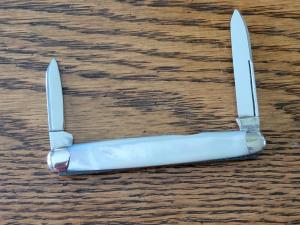Case Bradford PA 8271 LP Pearl Knife Long Pull with Dove Tailed Bolsters RARE